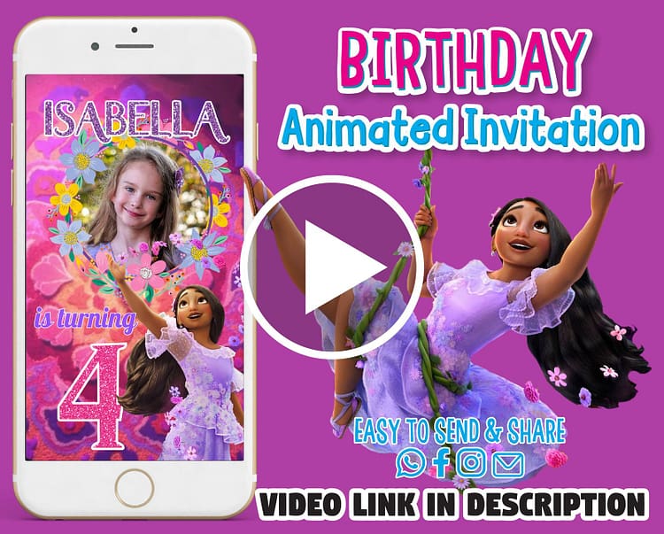 Isabela Encanto Birthday Video Invitation
