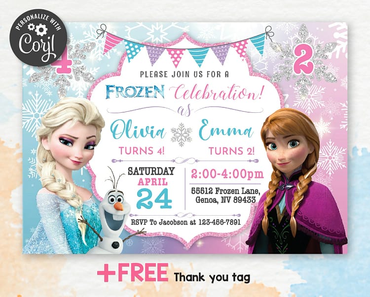 two fast birthday invitation