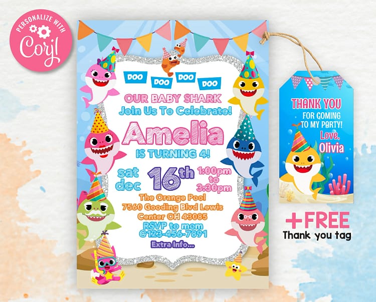 cocomelon birthday invitations