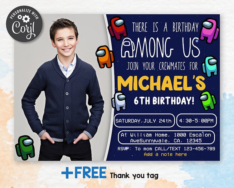 how to send a birthday invitation by text