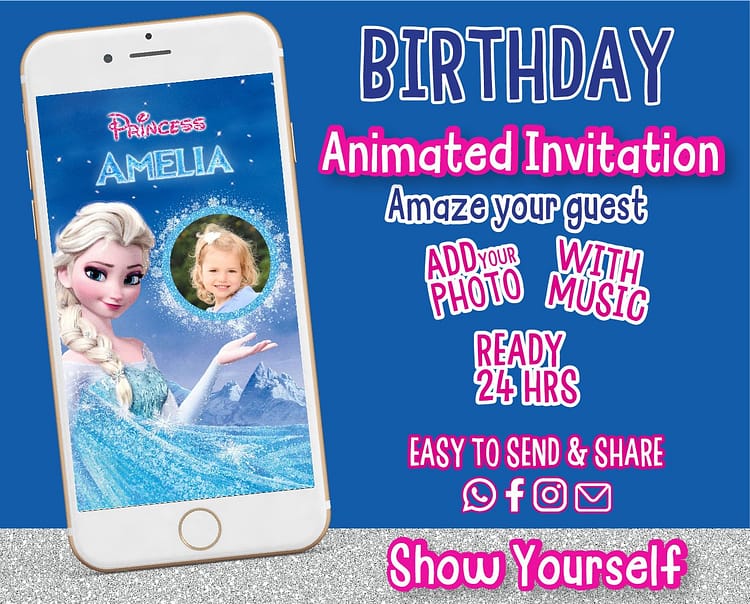 Frozen Animated Video Invitation (Show Yourself)